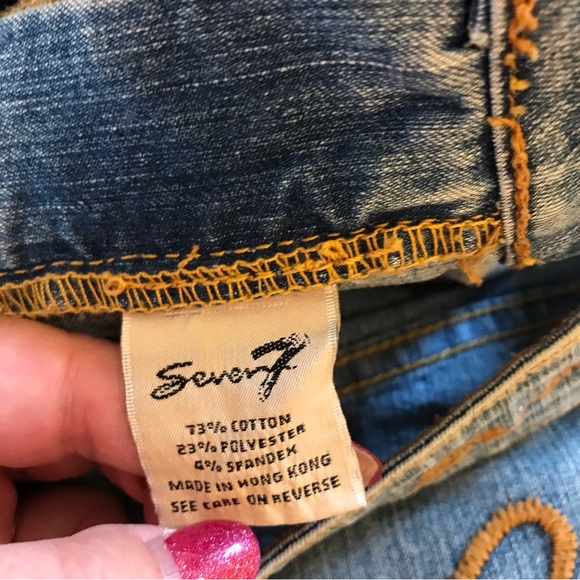 NWOT Seven 7 bootcut stretch light blue jeans Size 32 x 28 - Picture 6 of 10